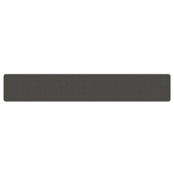 Tapis de couloir aspect sisal anthracite 50x300 cm 
