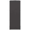 Portant de bois chauffage noir 40x30x80 cm 