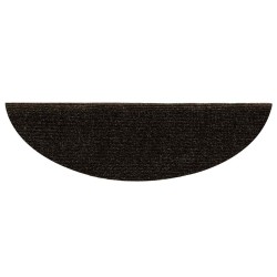 Tapis d'escalier autocollant 20 pcs marron foncé 56x17x3 cm 