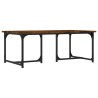 Table basse Chêne fumé 90x50x35 cm Bois d'ingénierie 