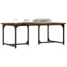 Table basse Chêne fumé 90x50x35 cm Bois d'ingénierie 