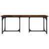 Table basse Chêne fumé 90x50x35 cm Bois d'ingénierie 
