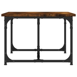 Table basse Chêne fumé 90x50x35 cm Bois d'ingénierie 