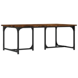 Table basse Chêne fumé 90x50x35 cm Bois d'ingénierie 