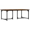 Table basse Chêne fumé 90x50x35 cm Bois d'ingénierie 