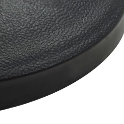 Socle demi-rond de parasol Polyrésine 9 kg Noir 