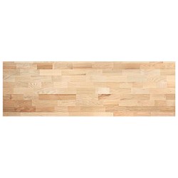 Plan de travail de cuisine bois de chêne massif rectangulaire 