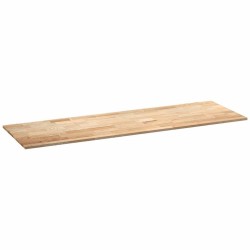 Plan de travail de cuisine bois de chêne massif rectangulaire 