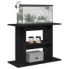 Support pour aquarium chêne noir 80x35x60cm bois d'ingénierie 