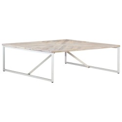 Table basse 110x110x36 cm Bois de manguier solide 