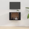 Meuble TV mural Noir 57x34,5x40 cm 