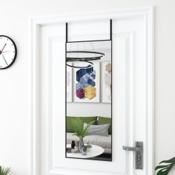 Miroir de porte Noir 40x100 cm Verre et aluminium 