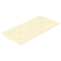 Panneaux muraux 12 pcs Crème 60x30 cm Similicuir 2,16 m² 