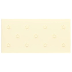 Panneaux muraux 12 pcs Crème 60x30 cm Similicuir 2,16 m² 