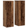 Supports pour plantes 2 pcs vieux bois bois d'ingénierie 