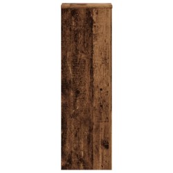 Supports pour plantes 2 pcs vieux bois bois d'ingénierie 