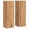 Supports pour plantes 2 pcs chêne artisanal bois d'ingénierie 
