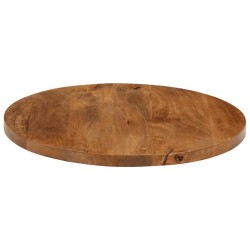 Dessus de table Ø 50x3,8 cm rond bois de manguier massif 