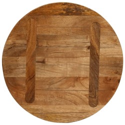 Dessus de table Ø 50x3,8 cm rond bois de manguier massif 