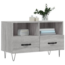 Meuble TV Sonoma gris 80x36x50 cm Bois d'ingénierie 