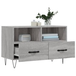 Meuble TV Sonoma gris 80x36x50 cm Bois d'ingénierie 