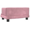 Canapé pour enfants rose 60x40x30 cm velours 