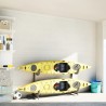 Porte-kayak pour 2 kayaks 250x57x127,5 cm acier 
