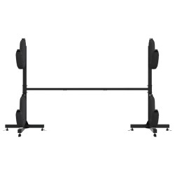 Porte-kayak pour 2 kayaks 250x57x127,5 cm acier 