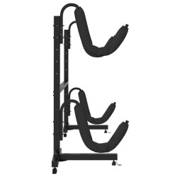 Porte-kayak pour 2 kayaks 250x57x127,5 cm acier 