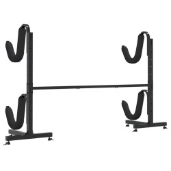 Porte-kayak pour 2 kayaks 250x57x127,5 cm acier 