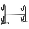 Porte-kayak pour 2 kayaks 250x57x127,5 cm acier 