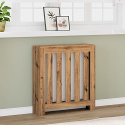 Cache-radiateur chêne artisanal 78x20x82 cm bois d'ingénierie 