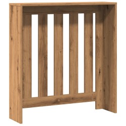 Cache-radiateur chêne artisanal 78x20x82 cm bois d'ingénierie 