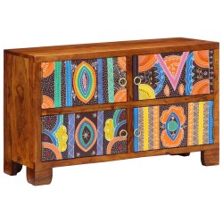 Meuble à chaussures90x35x55 cm en bois massif d'acacia 