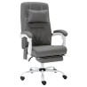 Chaise de bureau de massage Gris Similicuir 