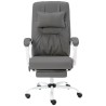 Chaise de bureau de massage Gris Similicuir 