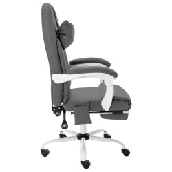 Chaise de bureau de massage Gris Similicuir 