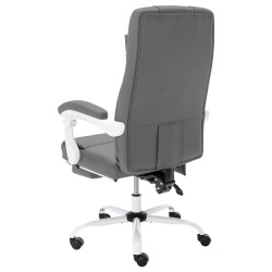 Chaise de bureau de massage Gris Similicuir 