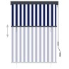 Store roulant d'extérieur 120x250 cm Bleu et blanc 
