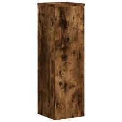 Supports pour plantes 2 pcs chêne fumé bois d'ingénierie 