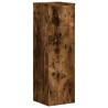 Supports pour plantes 2 pcs chêne fumé bois d'ingénierie 