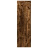 Supports pour plantes 2 pcs chêne fumé bois d'ingénierie 
