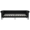 Lit de jour sans matelas noir 90x200 cm similicuir 