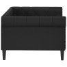 Lit de jour sans matelas noir 90x200 cm similicuir 