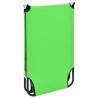 Chaise longue pliable acier vert 