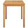 Table à dîner de jardin 120x70x77 cm Bois de teck solide 