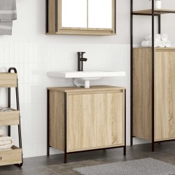 Meuble de salle de bain lavabo chêne sonoma 60x34,5x60 cm 