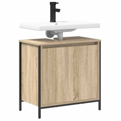 Meuble de salle de bain lavabo chêne sonoma 60x34,5x60 cm 