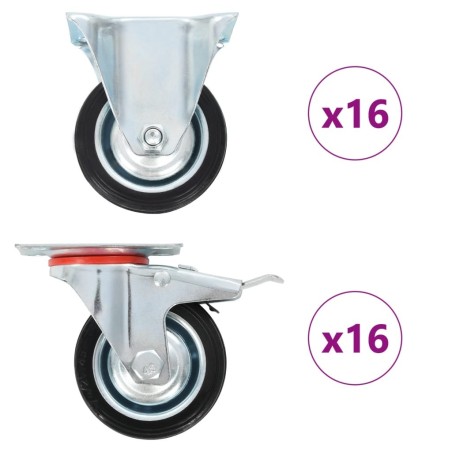 32 pcs Roulettes 75 mm 