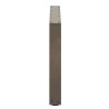 Pieds de table basse en U, 2 pièces, acier naturel, 70 x (42-43) cm 